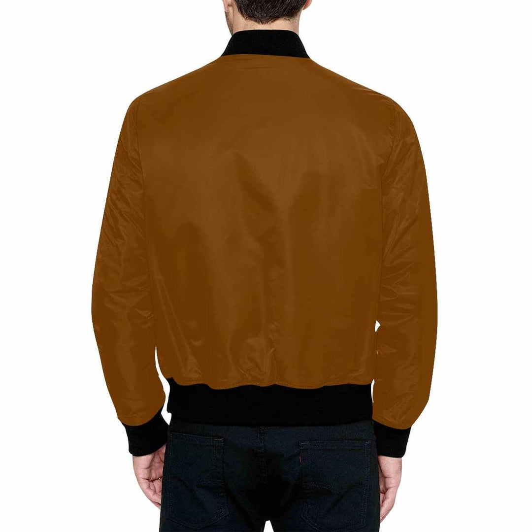 Bomber Jacket for Men Chocolate Brown and Black - Mens | Jackets | Bombers