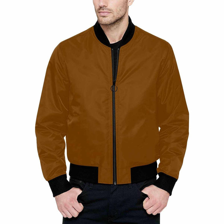 Bomber Jacket for Men Chocolate Brown and Black - Mens | Jackets | Bombers