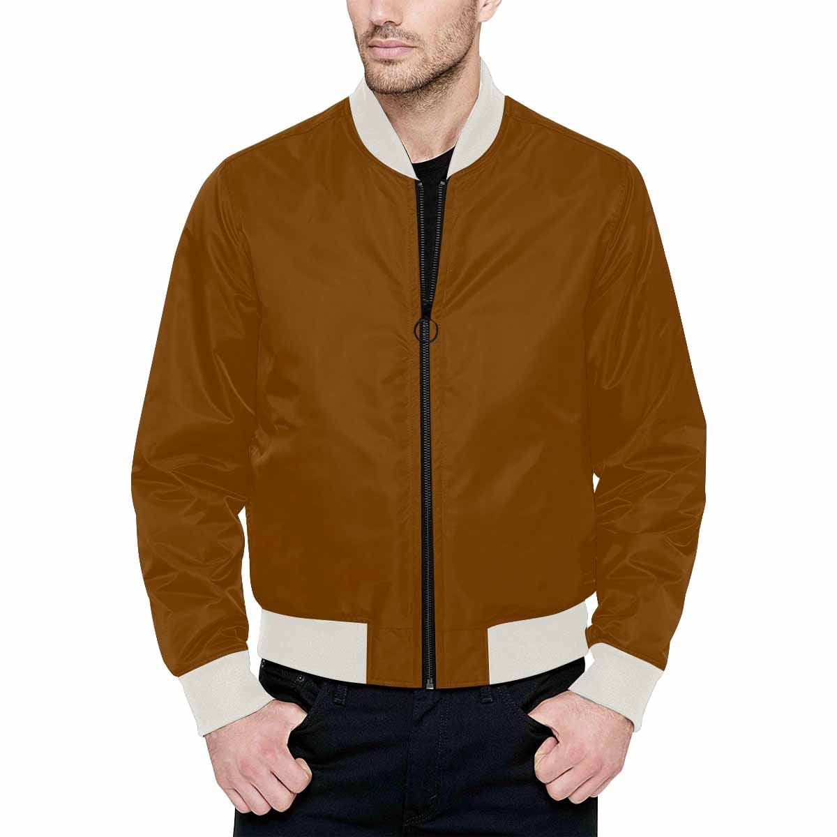 Bomber Jacket For Men Chocolate Brown - Mens | Jackets | Bombers