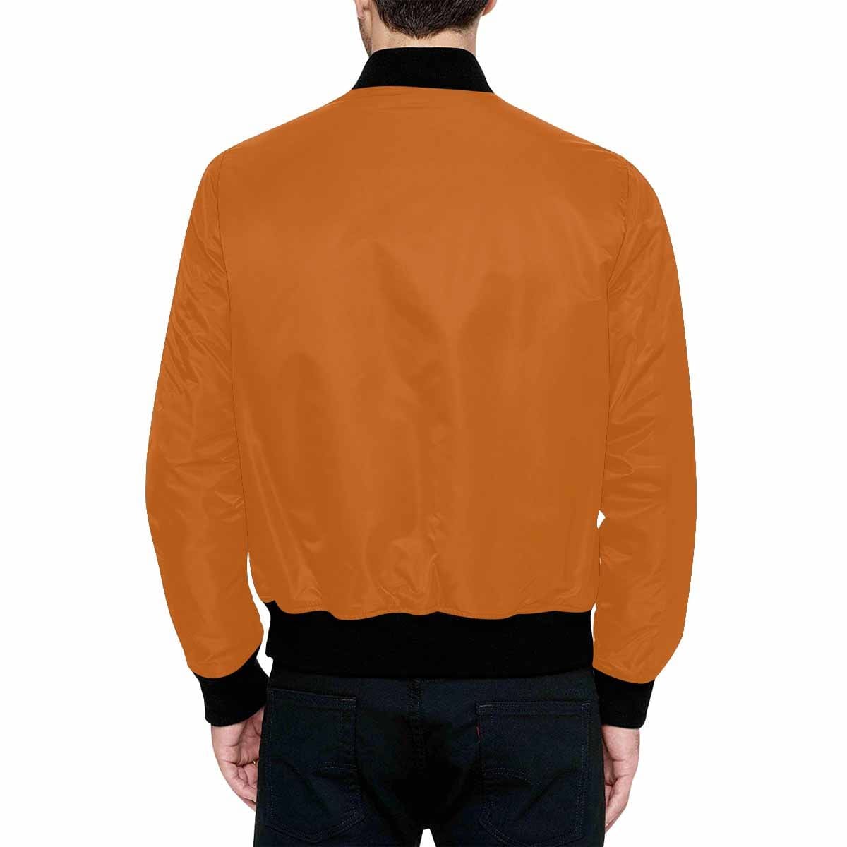 Bomber Jacket For Men Cinnamon Brown And Black - Mens | Jackets | Bombers