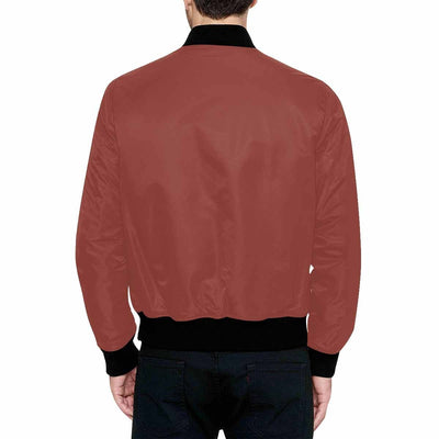 Bomber Jacket For Men Cognac Red And Black - Mens | Jackets | Bombers