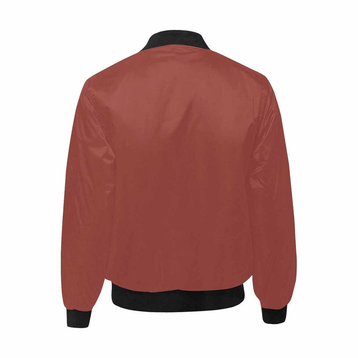 Bomber Jacket for Men Cognac Red and Black - Mens | Jackets | Bombers