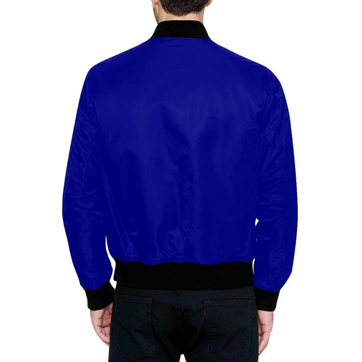 Mens Jacket Dark Blue and Black Bomber Jacket - Mens | Jackets | Bombers