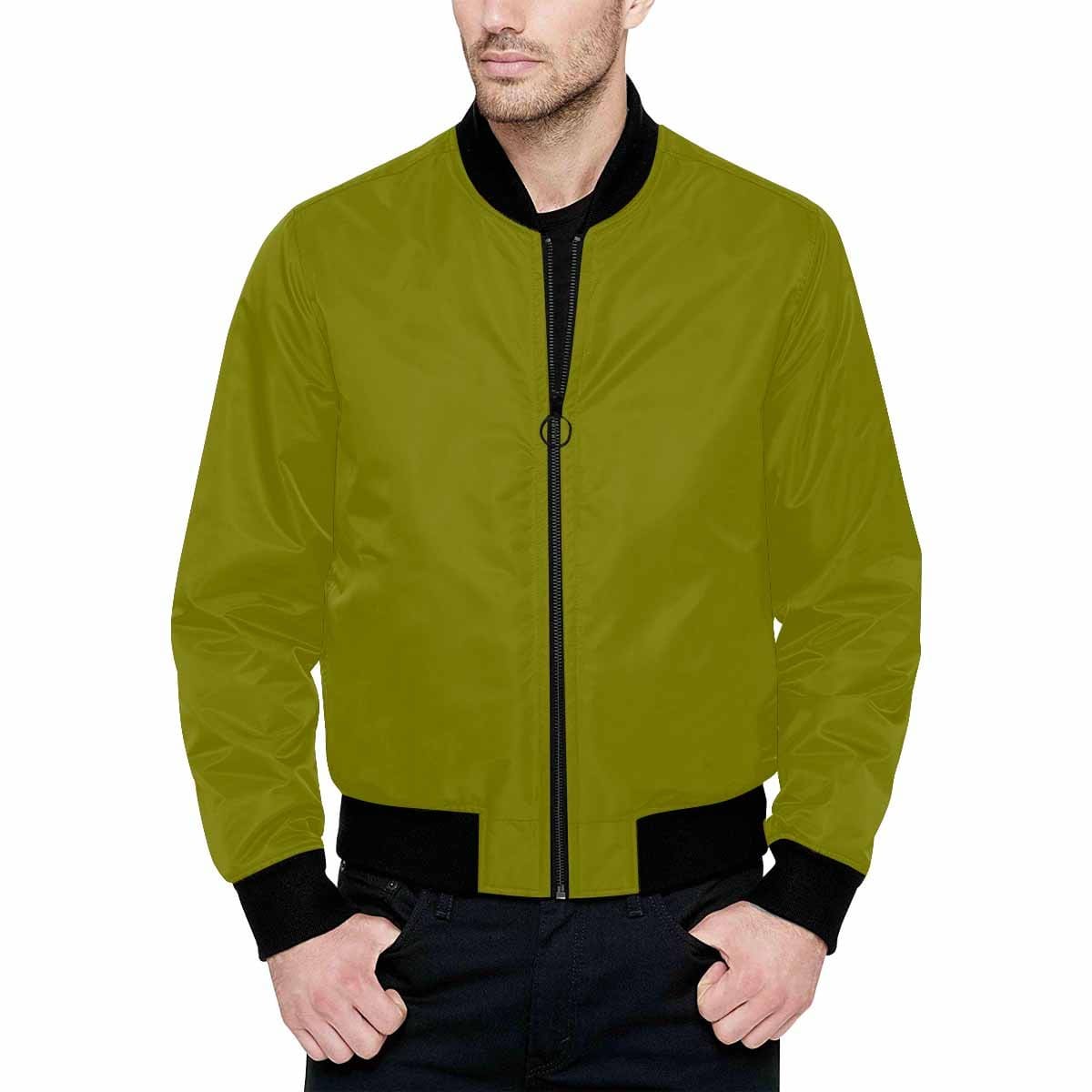 Mens Jacket Dark Olive Green Bomber Jacket - Mens | Jackets | Bombers