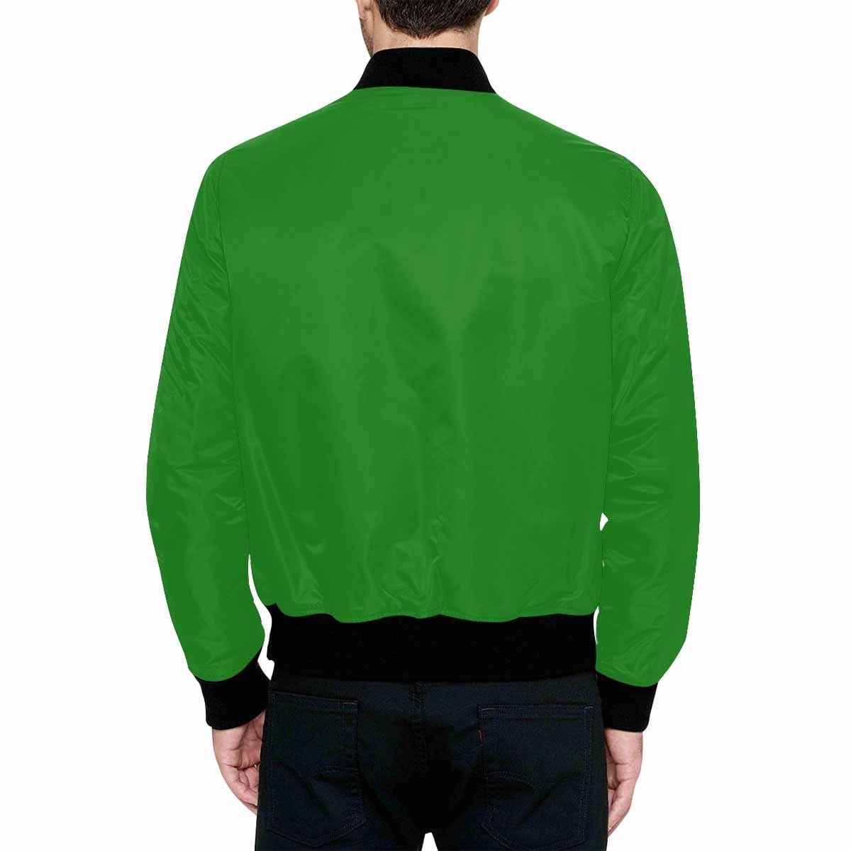 Mens Jacket Forest Green And Black Bomber Jacket - Mens | Jackets | Bombers