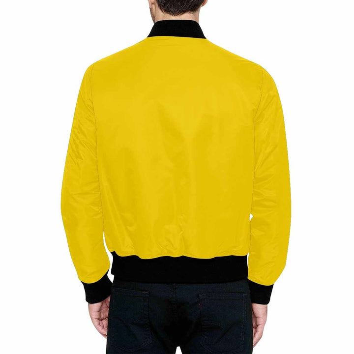 Mens Jacket Gold Yellow and Black Bomber Jacket - Mens | Jackets | Bombers