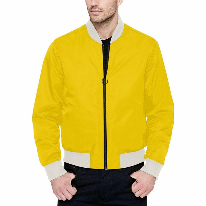 Mens Jacket Gold Yellow Bomber Jacket - Mens | Jackets | Bombers