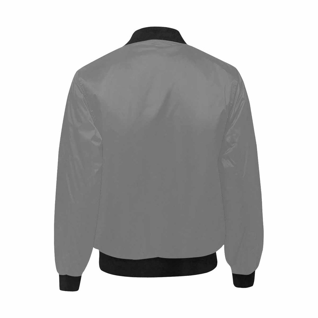 Mens Jacket Gray and Black Bomber Jacket - Mens | Jackets | Bombers