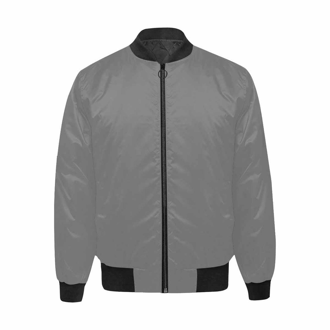 Mens Jacket Gray and Black Bomber Jacket - Mens | Jackets | Bombers