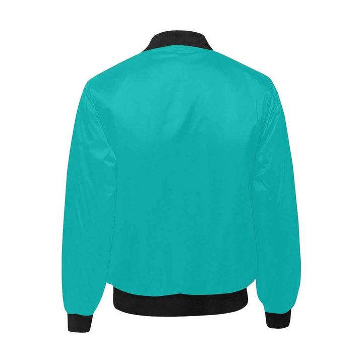 Mens Jacket Greenish Blue and Black Bomber Jacket - Mens | Jackets | Bombers