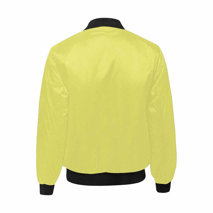 Mens Jacket Honeysuckle Yellow and Black Bomber Jacket - Mens | Jackets