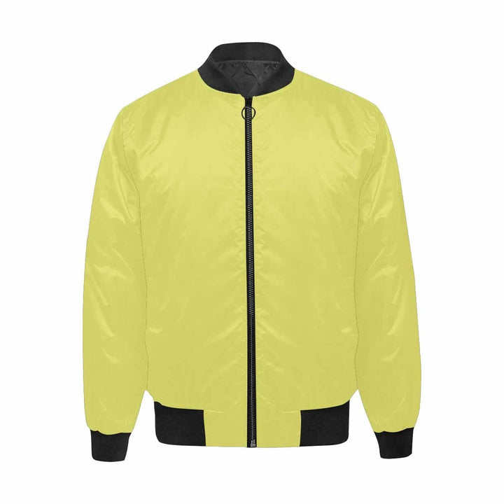 Mens Jacket Honeysuckle Yellow and Black Bomber Jacket - Mens | Jackets