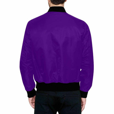 Mens Jacket Indigo Purple And Black Bomber Jacket - Mens | Jackets | Bombers