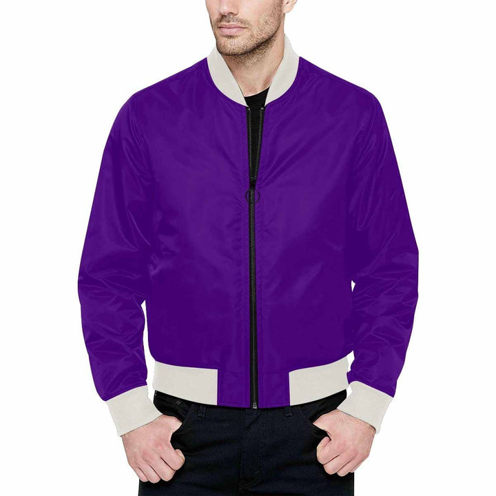 Mens Jacket Indigo Purple Bomber Jacket - Mens | Jackets | Bombers