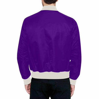 Mens Jacket Indigo Purple Bomber Jacket - Mens | Jackets | Bombers