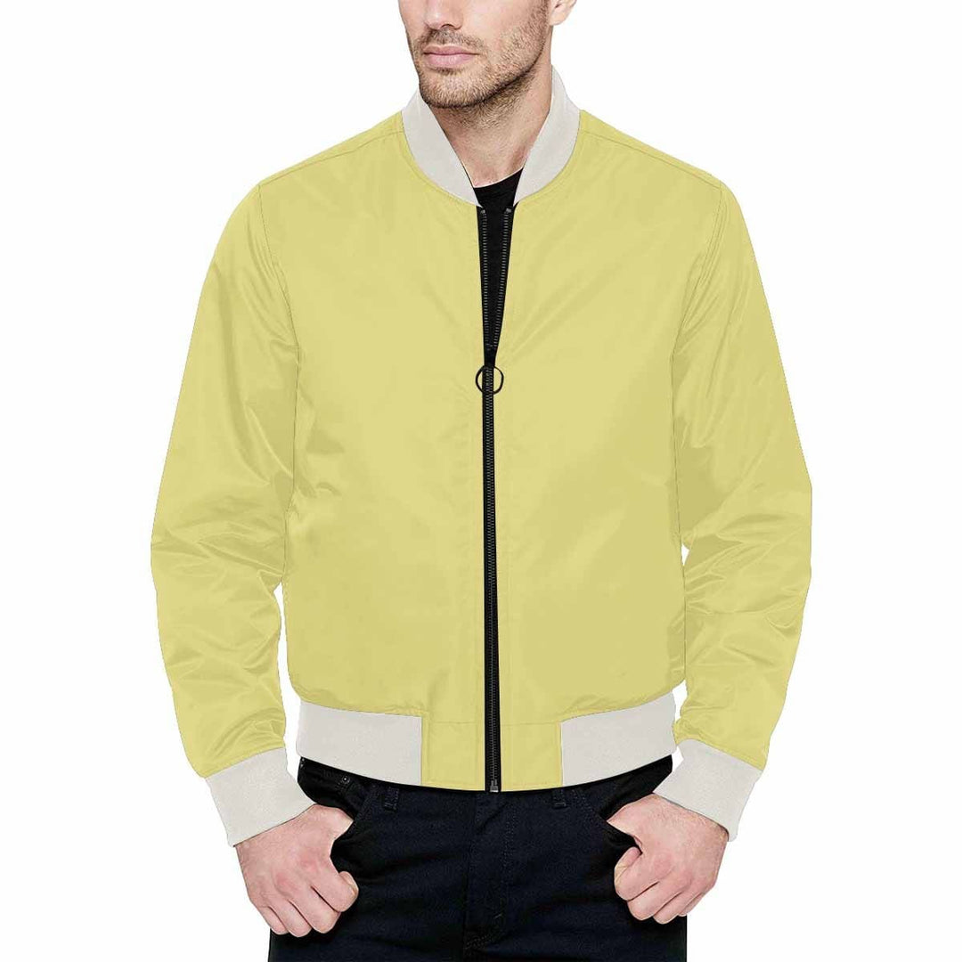 Mens Jacket Khaki Yellow Bomber Jacket - Mens | Jackets | Bombers