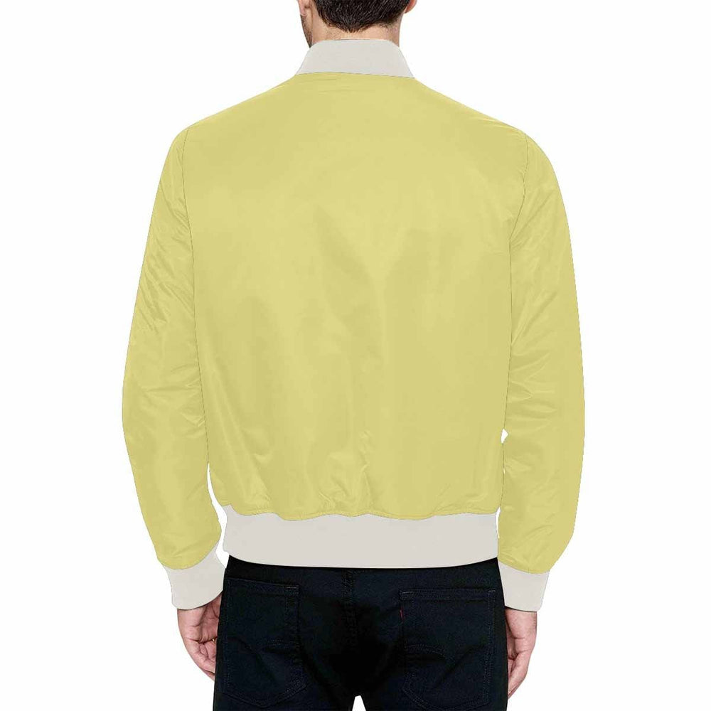 Mens Jacket Khaki Yellow Bomber Jacket - Mens | Jackets | Bombers