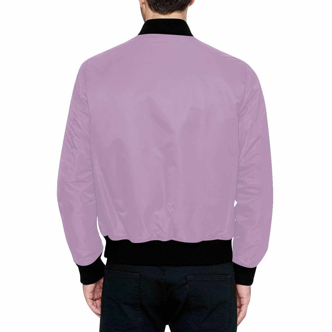 Mens Jacket Lilac Purple and Black Bomber Jacket - Mens | Jackets | Bombers