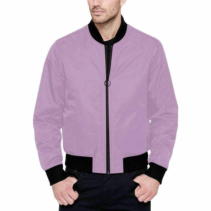 Mens Jacket Lilac Purple and Black Bomber Jacket - Mens | Jackets | Bombers