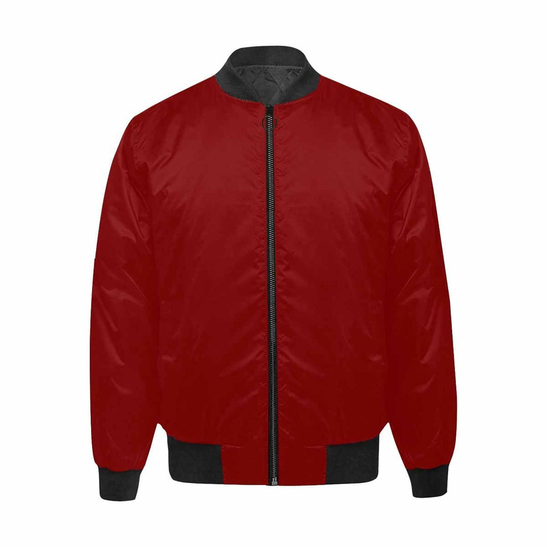 Mens Jacket Maroon Red and Black Bomber Jacket - Mens | Jackets | Bombers