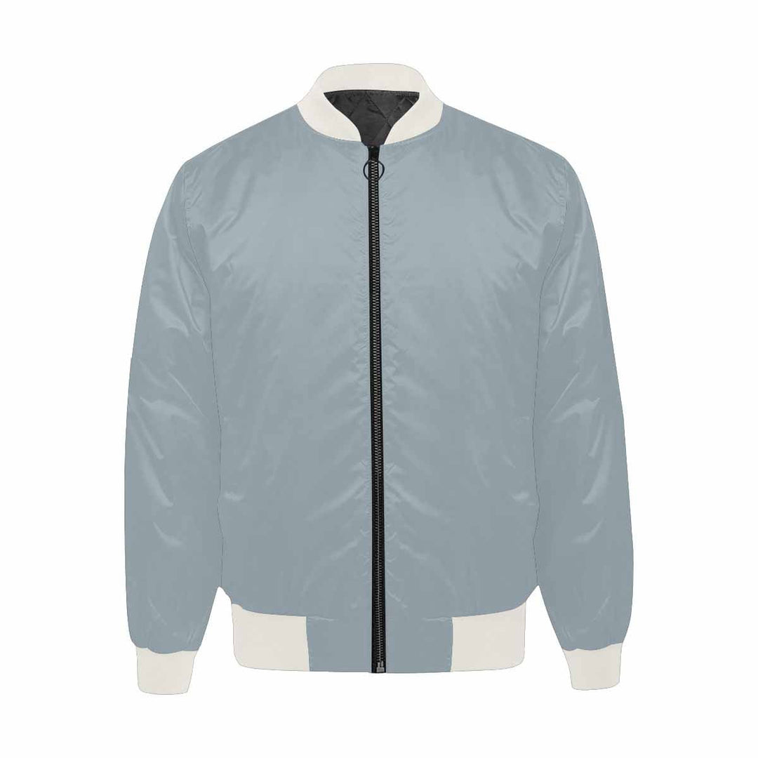 Mens Jacket Misty Blue Gray Bomber Jacket - Mens | Jackets | Bombers