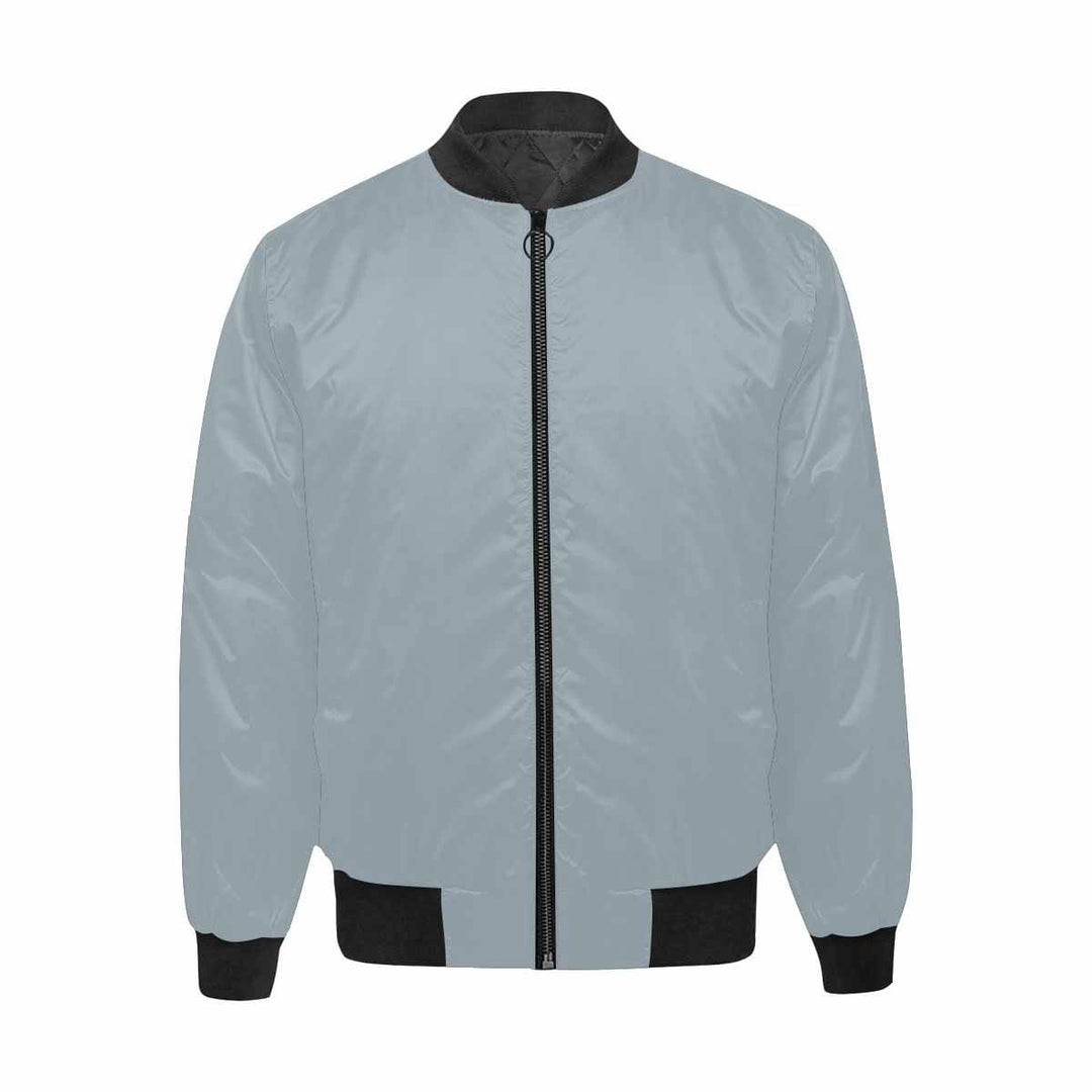 Mens Jacket Misty Blue Gray Bomber Jacket - Mens | Jackets | Bombers