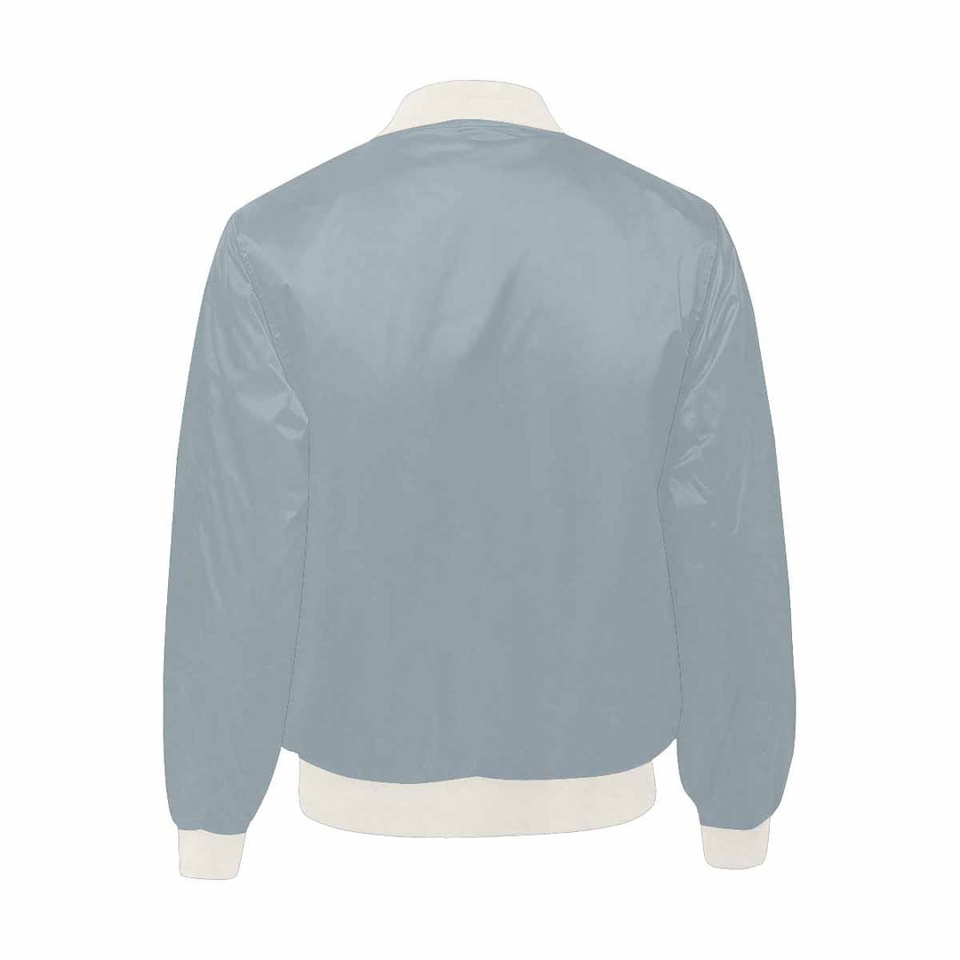 Mens Jacket Misty Blue Gray Bomber Jacket - Mens | Jackets | Bombers