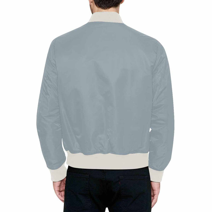 Mens Jacket Misty Blue Gray Bomber Jacket - Mens | Jackets | Bombers