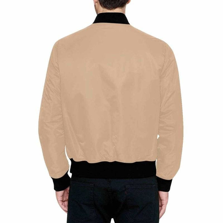 Mens Jacket Pale Brown Bomber Jacket - Mens | Jackets | Bombers