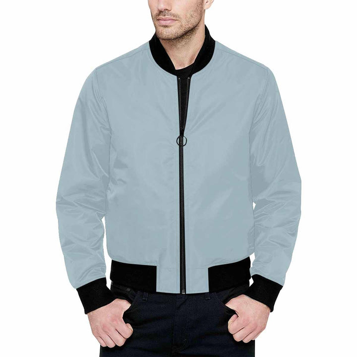 Mens Jacket Pastel Blue Bomber Jacket - Mens | Jackets | Bombers