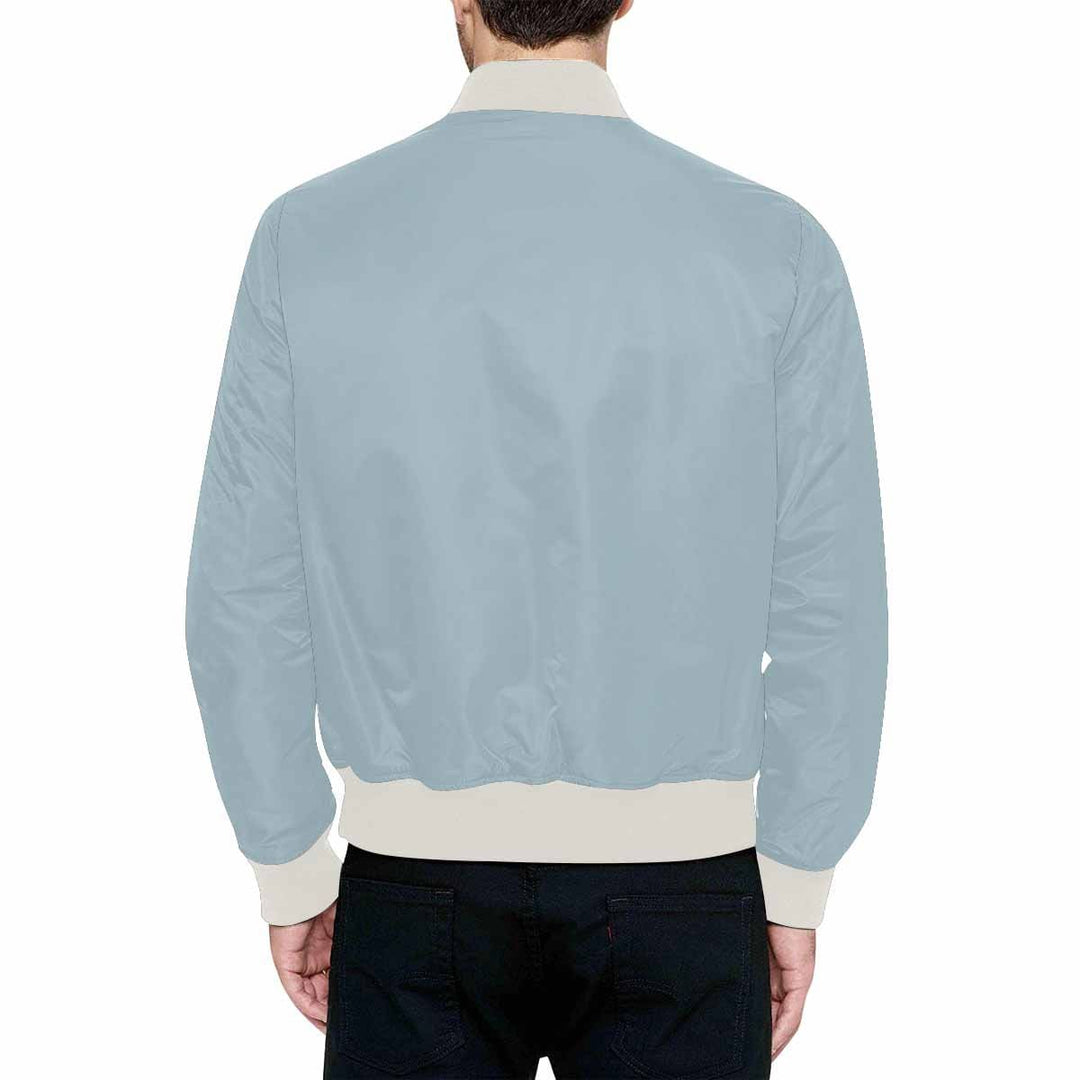 Mens Jacket Pastel Blue Bomber Jacket - Mens | Jackets | Bombers