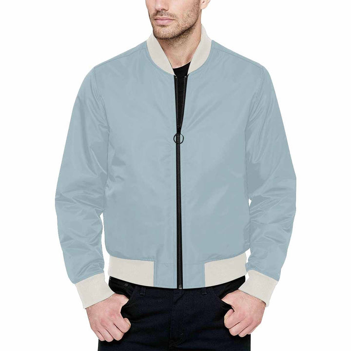 Mens Jacket Pastel Blue Bomber Jacket - Mens | Jackets | Bombers