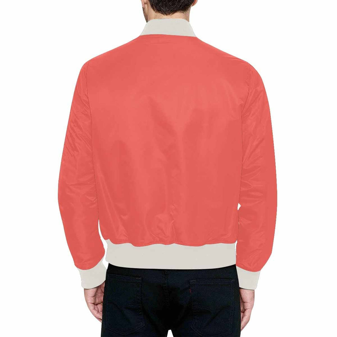 Mens Jacket Pastel Red Bomber Jacket - Mens | Jackets | Bombers