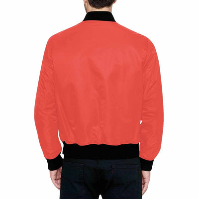 Mens Jacket Red Orange Bomber Jacket - Mens | Jackets | Bombers