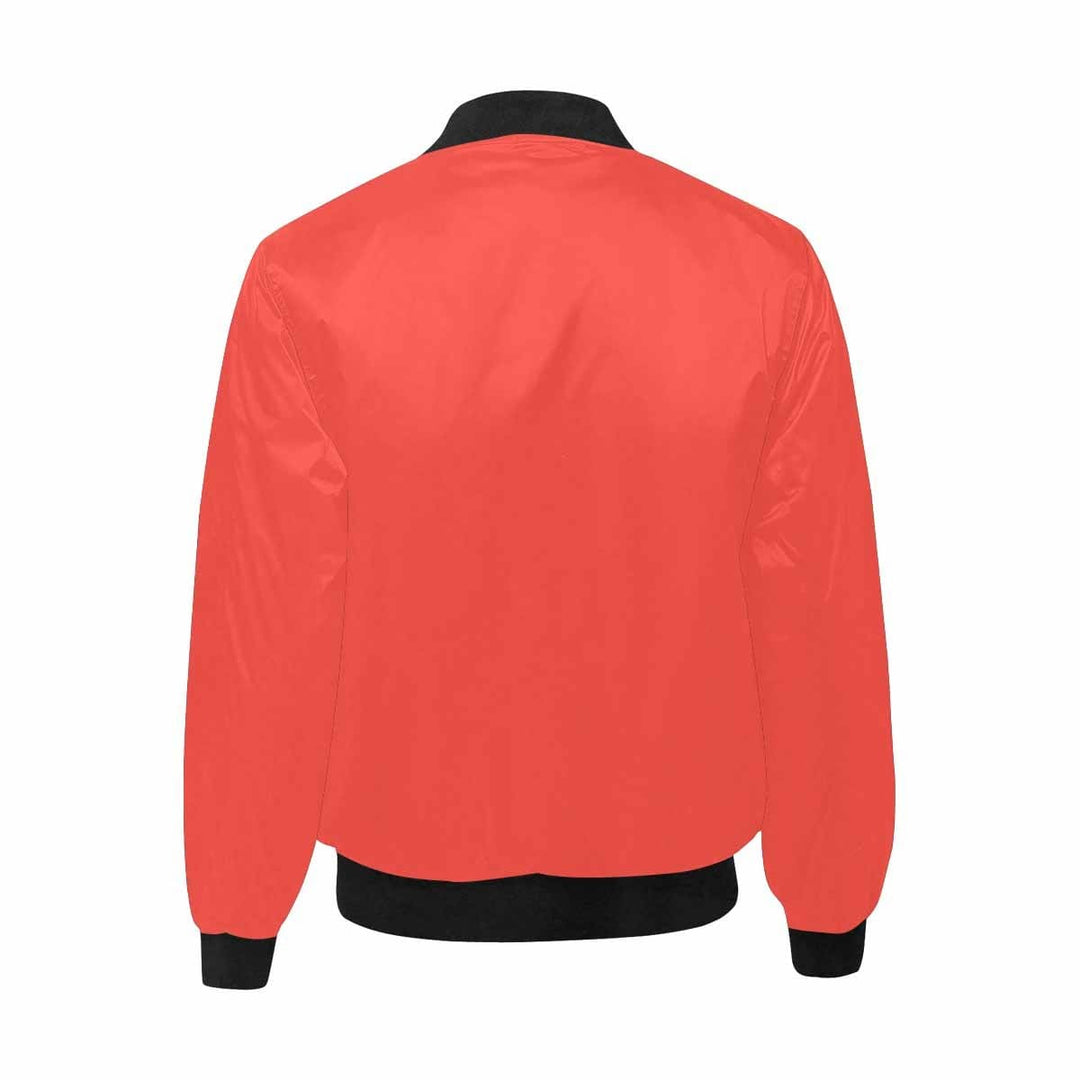 Mens Jacket Red Orange Bomber Jacket - Mens | Jackets | Bombers