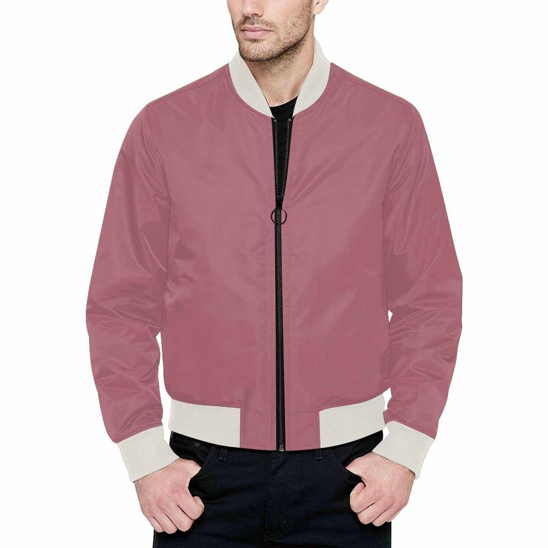 Mens Jacket Rose Gold Red Bomber Jacket - Mens | Jackets | Bombers