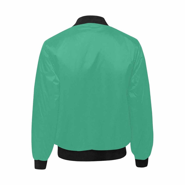 Mens Jacket Spearmint Green and Black Bomber Jacket - Mens | Jackets | Bombers