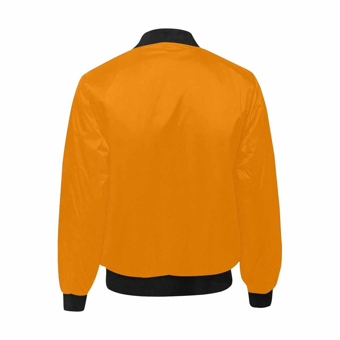 Mens Jacket Tangerine Orange and Black Bomber Jacket - Mens | Jackets | Bombers