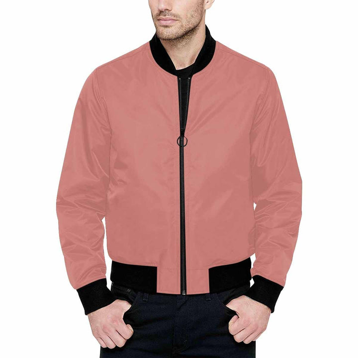 Mens Jacket Tiger Lily Pink and Black Bomber Jacket - Mens | Jackets | Bombers