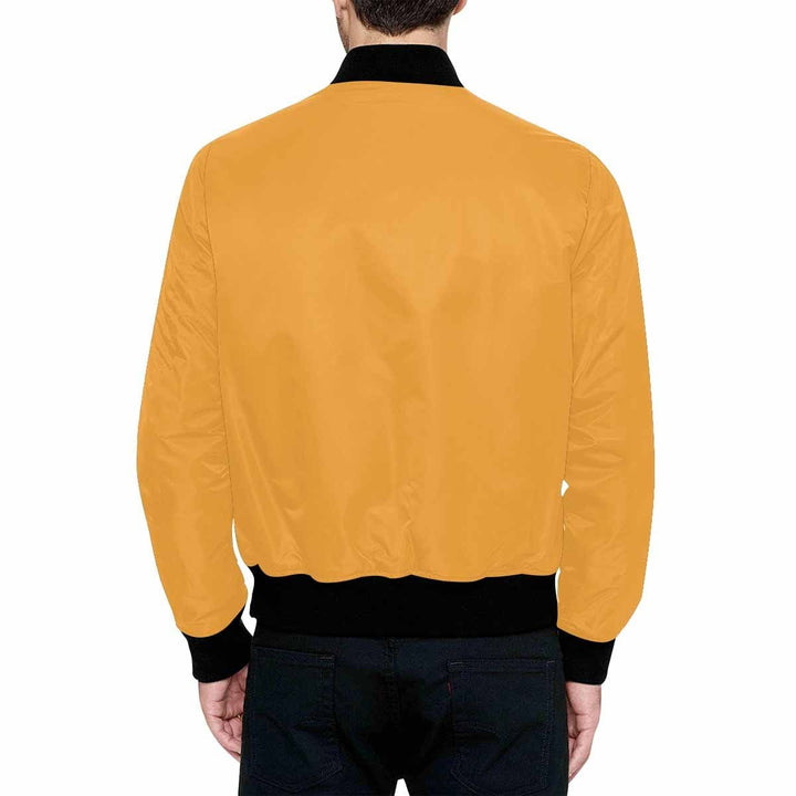 Mens Jacket Yellow Orange And Black Bomber Jacket - Mens | Jackets | Bombers