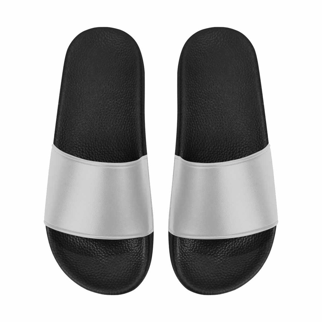 Mens Slide Flip Flop Grey Sandals - Mens/Slides