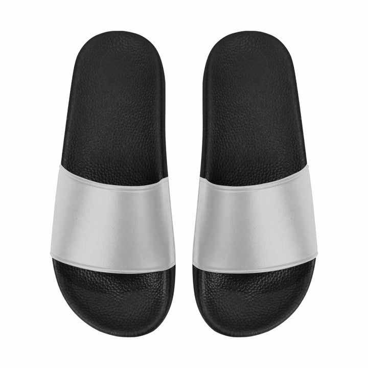 Mens Slide Flip Flop Grey Sandals - Mens/Slides