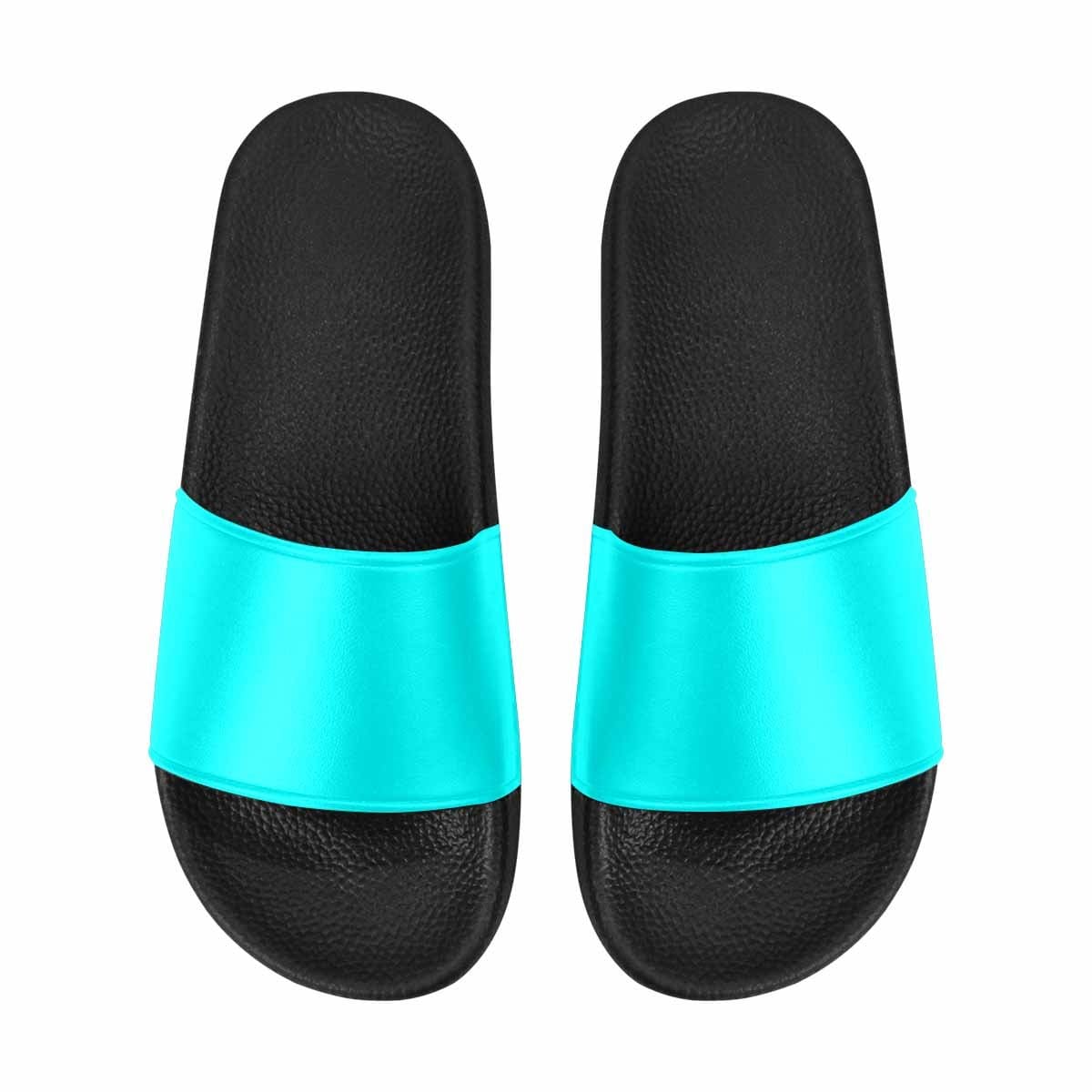 Mens Slide Sandals Aqua Blue Flip Flops - Mens | Slides