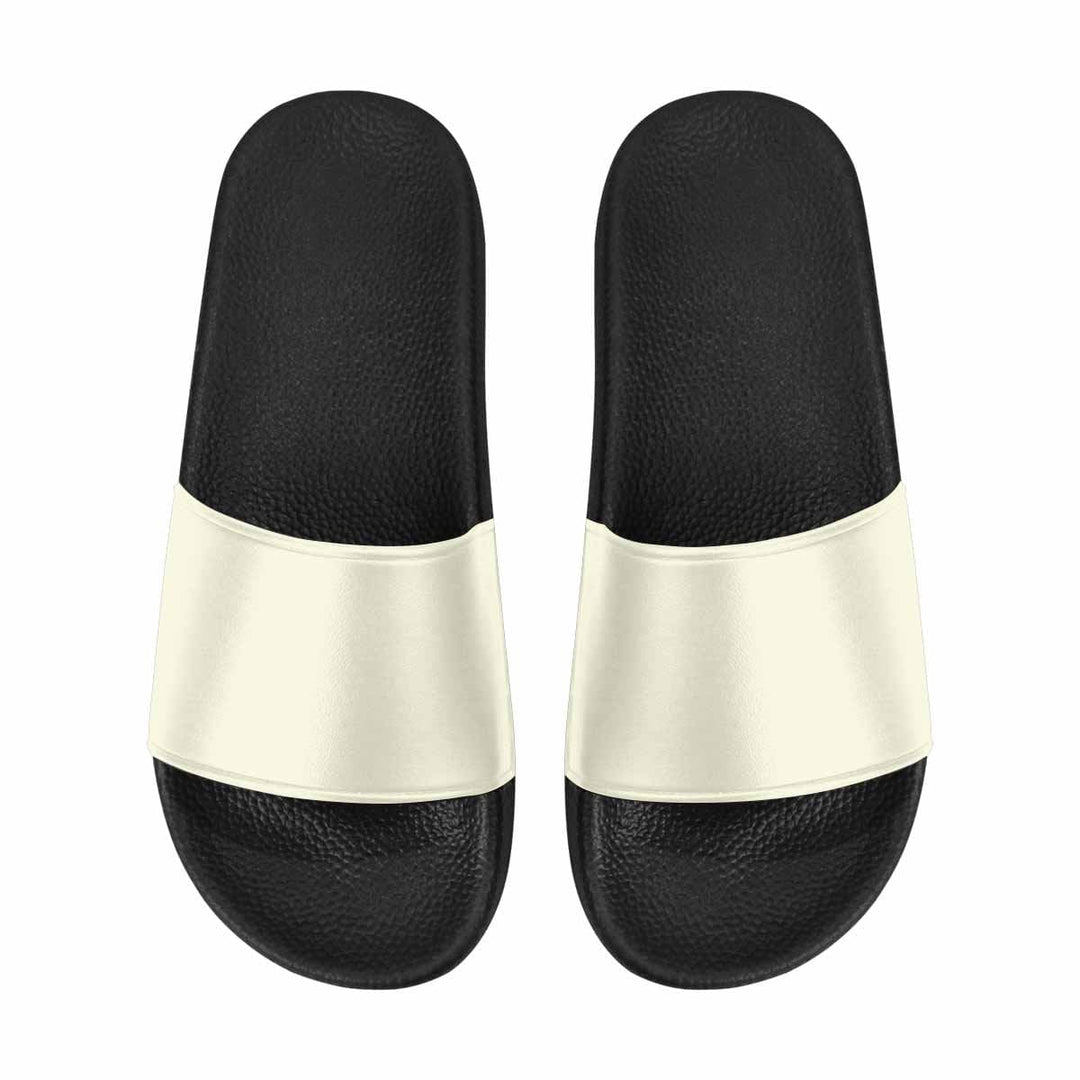 Mens Slide Sandals Beige Brown Flip Flops - Mens | Slides