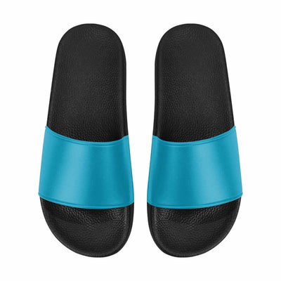 Mens Slide Sandals Blue Green Flip Flops - Mens | Slides