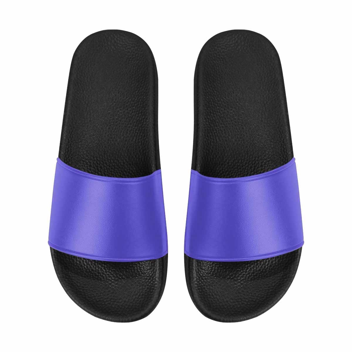 Mens Slide Sandals Blue Iris Flip Flops - Mens | Slides