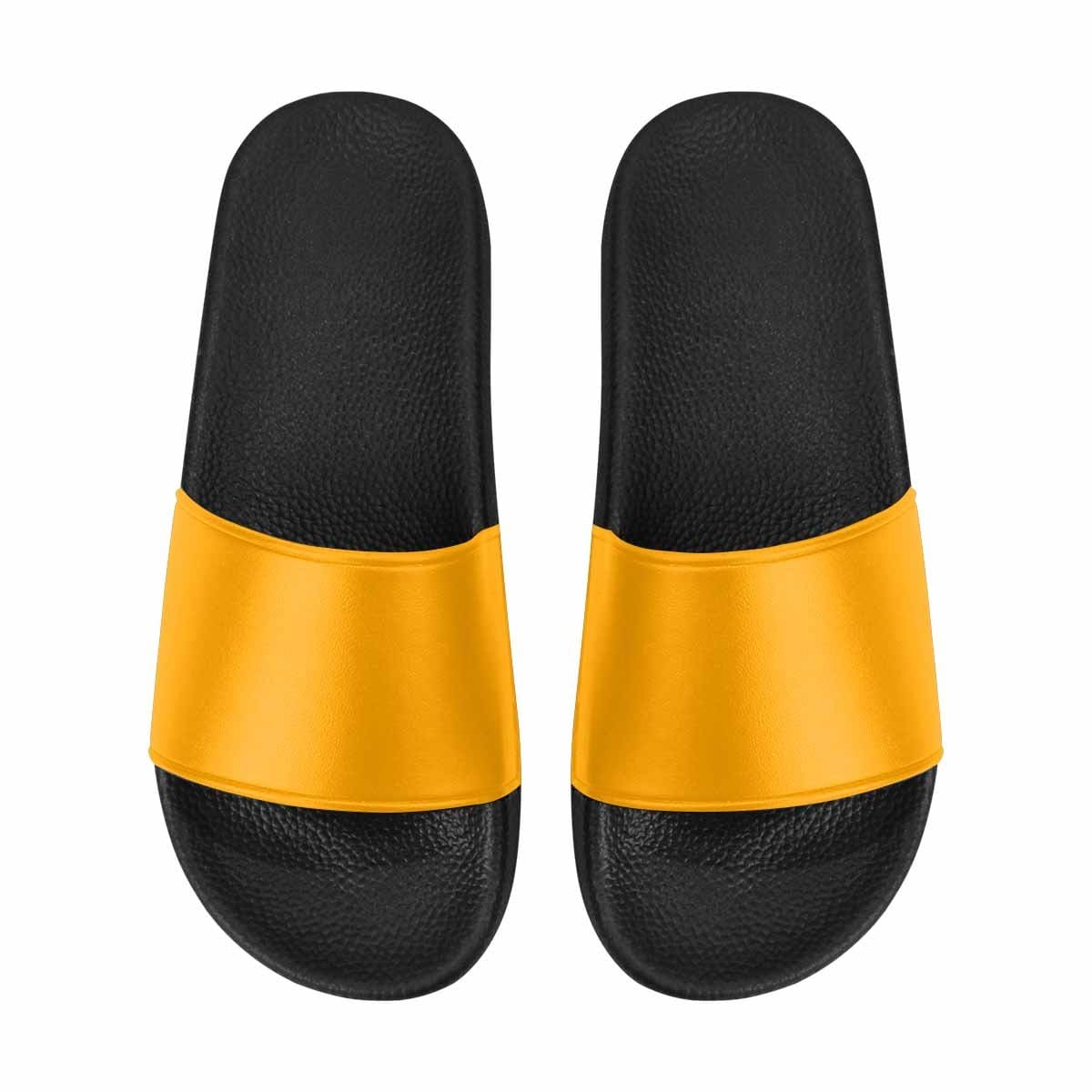 Mens Slide Sandals Bright Orange Flip Flops - Mens | Slides
