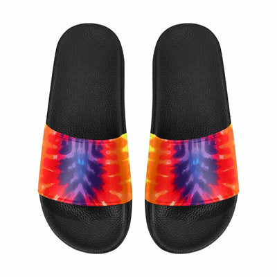 Mens Slide Sandals Flip Flop Peace & Love Tie-dye Rainbow Shoes - Mens | Slides