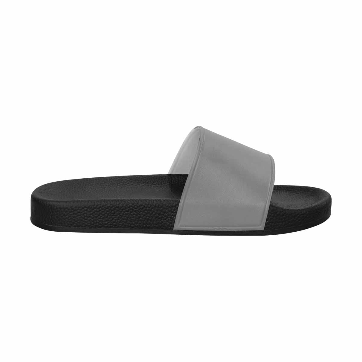 Mens Slide Sandals Gray Flip Flops - Mens | Slides