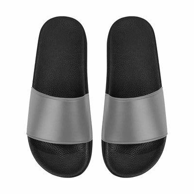 Mens Slide Sandals Gray Flip Flops - Mens | Slides